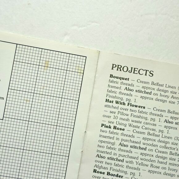 Paula Vaughan's Rose Garden Cross Stitch Patterns Leisure Arts Leaflet Book 39 - Picture 3 of 5